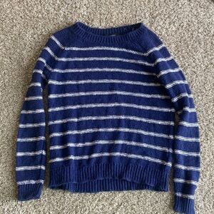 forever 21 blue and white striped sweater